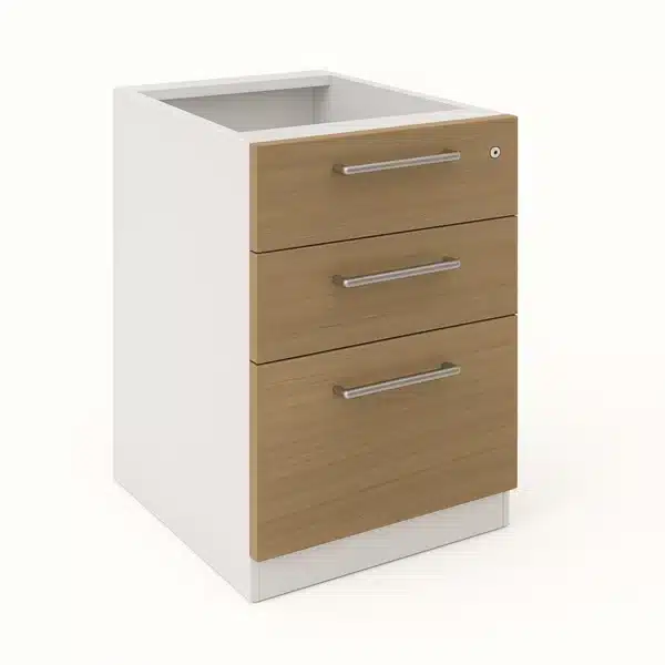 cajonera oficina pedestal 2 cajones 1 kardex 01