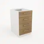 cajonera oficina pedestal 4 cajones 01