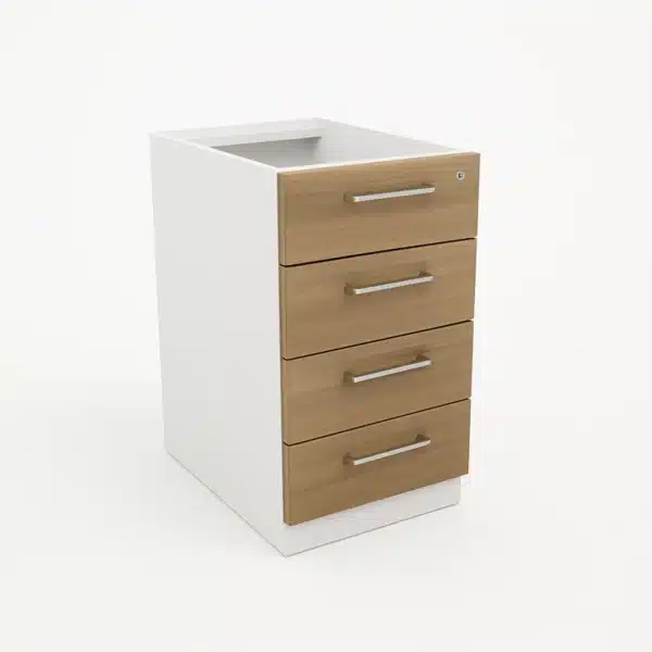 cajonera oficina pedestal 4 cajones 01